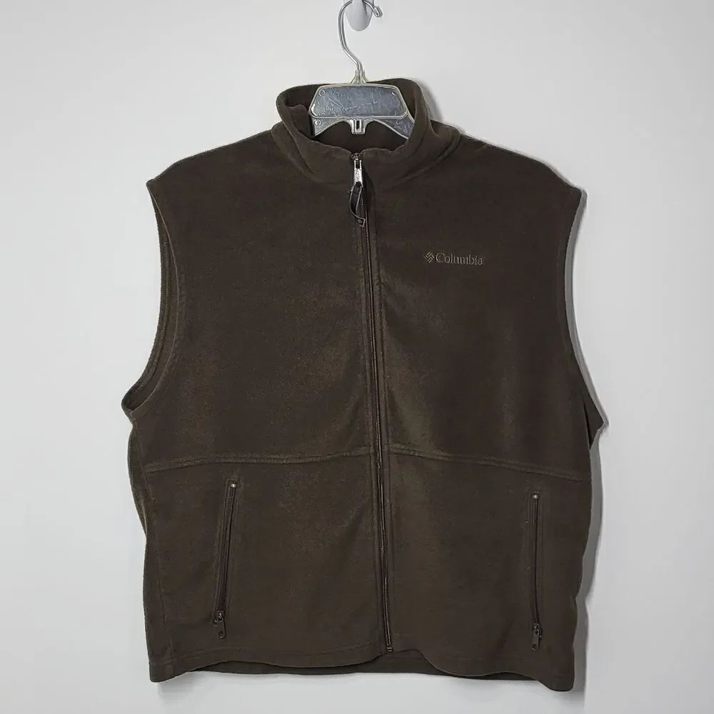 Columbia Men's Brown Fleece Vest